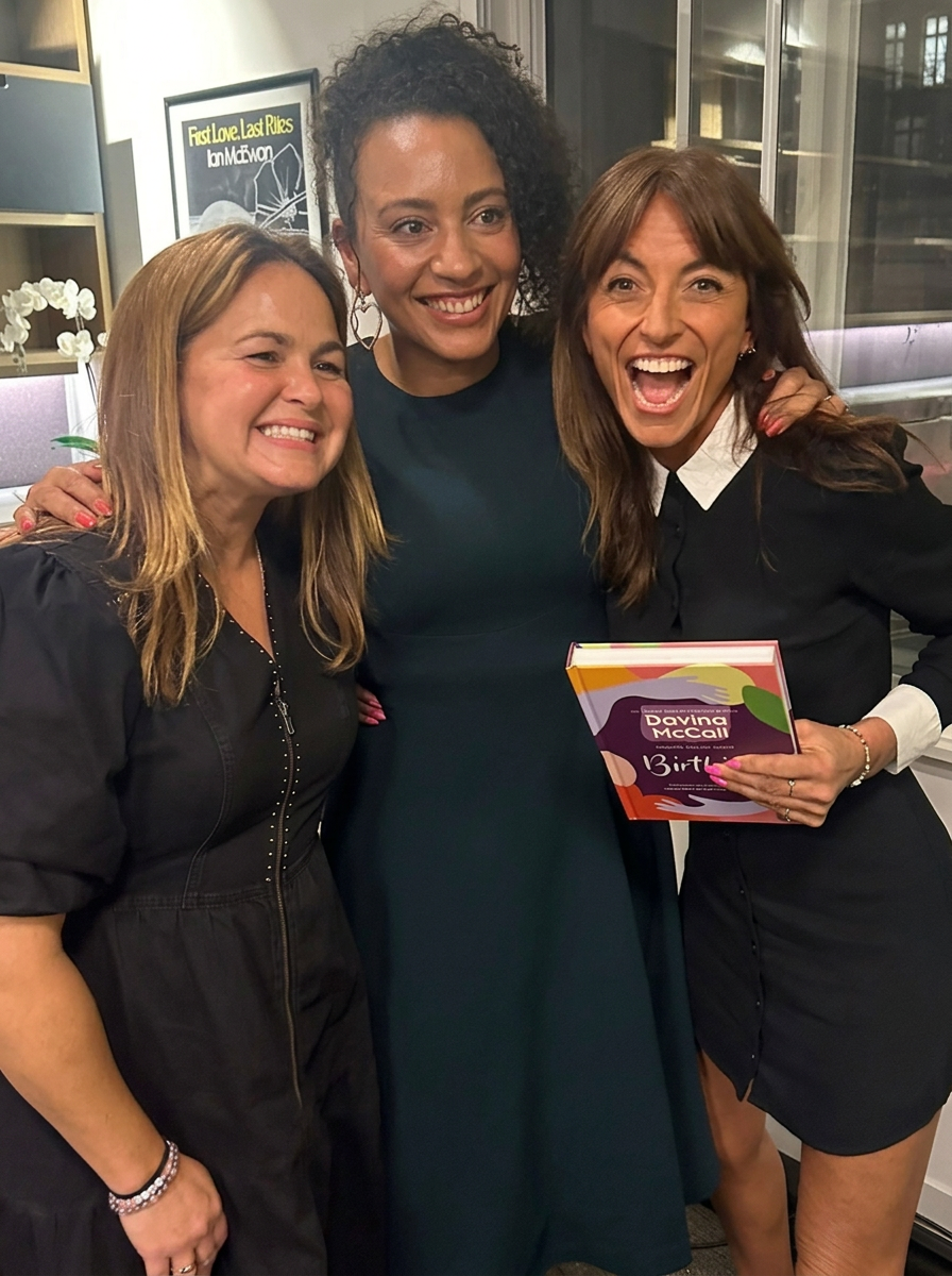 Giovanna Fletcher, Marley Henry and Davina McCall at the Birthing book launch