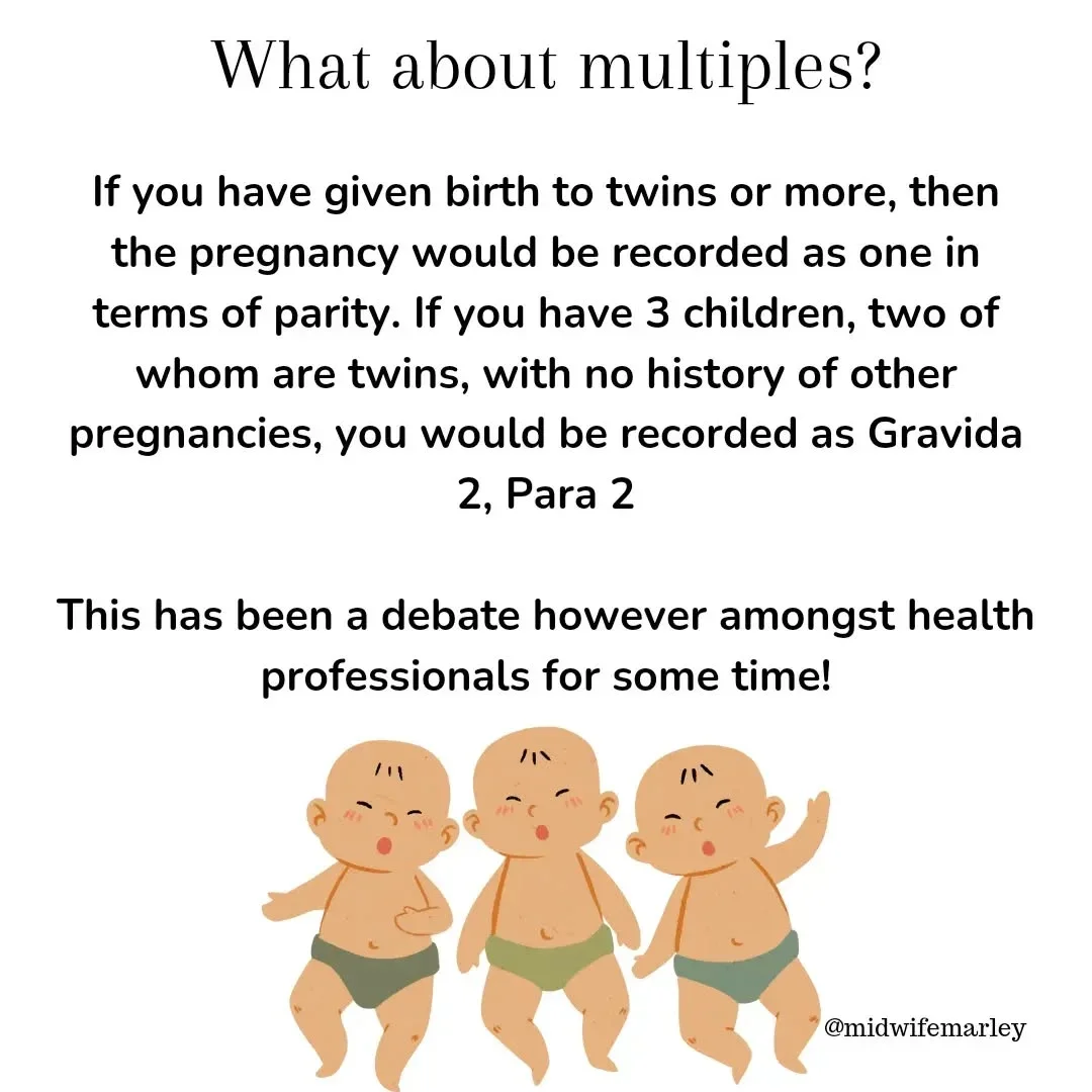 Ever wondered what the G's and P's mean in your maternity notes?, slide 3