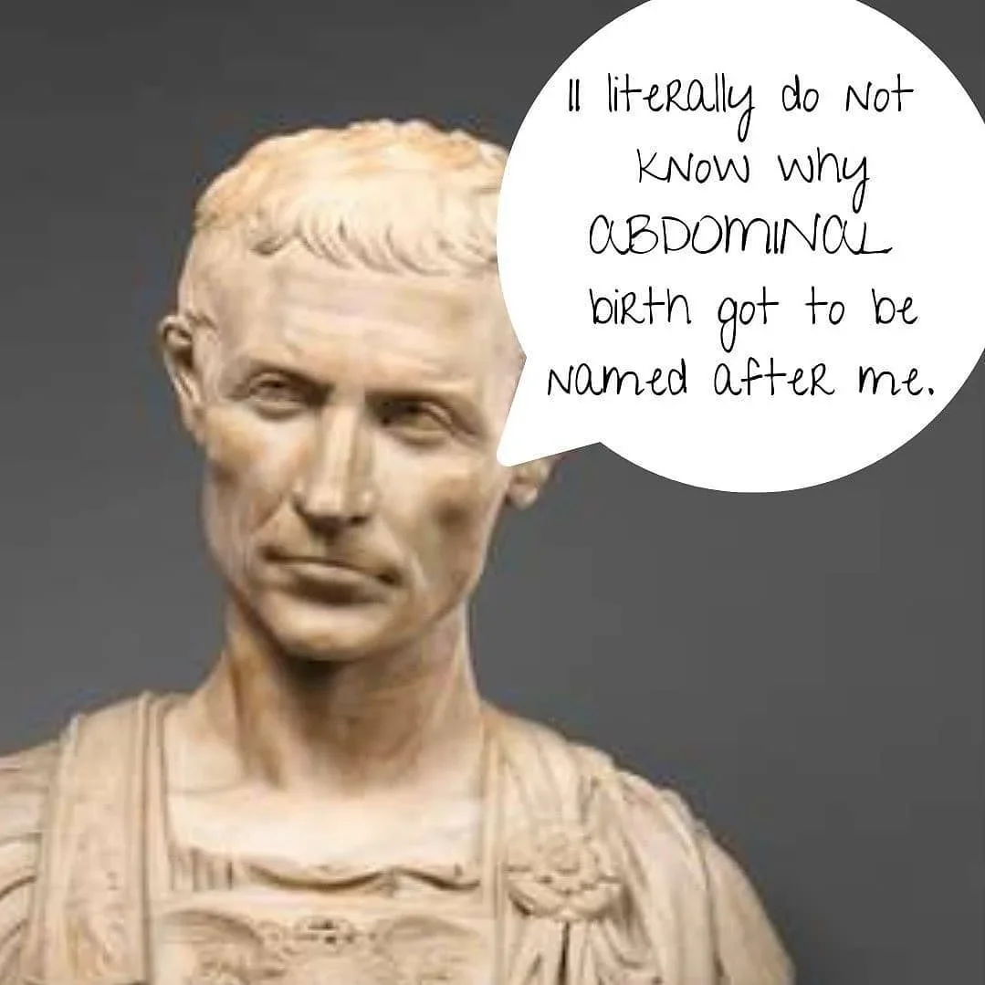 Why are Caesareans called Caesareans, is it really about Julius Caesar?, slide 2