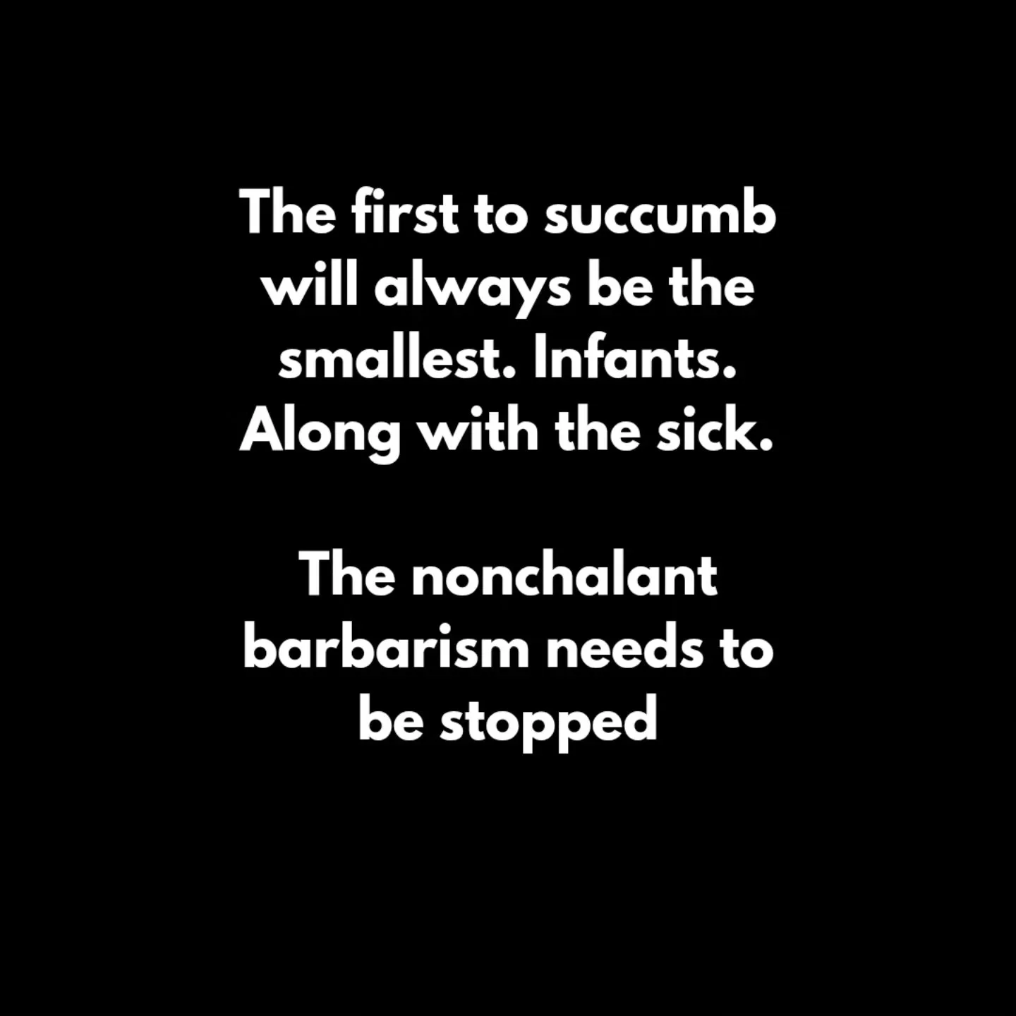 Withholding food, essential supplies and medicines as a weapon of war is a pure disgrace, slide 4