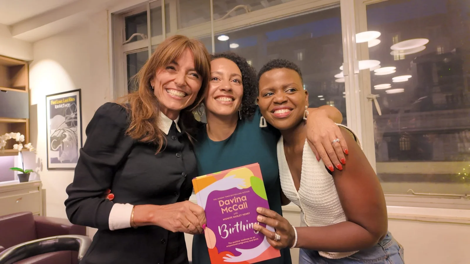 Marley Henry with Davina McCall at the Birthing launch
