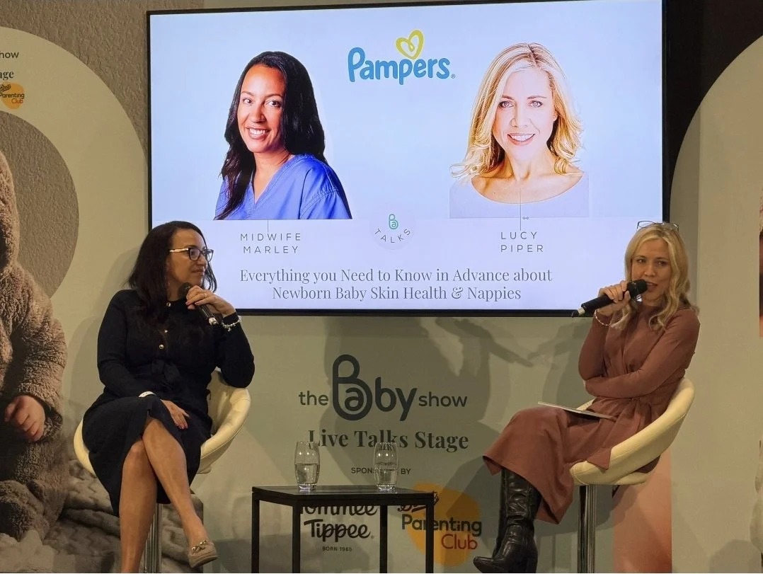 Marley Henry speaking at The Baby Show for Pampers
